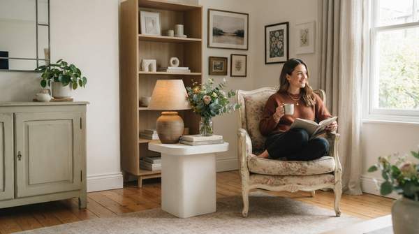 Editorial illustration for How to Bring 90s Shabby Chic Into a Modern Home Without the Time Capsule Effect